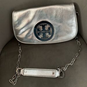 Tory Burch Silver Crossbody